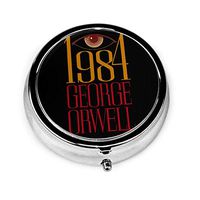 1984 George Orwell Pill Box,Portable Pill Box Gum Pill Box Medicine Tablet Holder Travel Pill Box