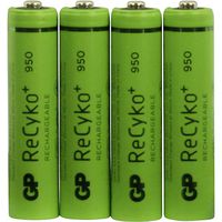 GP NiMH Battery AAA/LR03 1.2v 1000mAh Pack 4 [GP-NIMH-AAA-02]