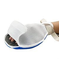 Denshine Control Mitts Medical Restraints Patient Hand Infection Protectors Padded Safety Universal Fixed Open Finger Gloves for Both Left and Right Hand, Men and Women, 1 Pair