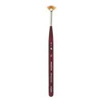 Princeton Velvetouch Artiste, Mixed-Media Brush for Acrylic, Watercolor & Oil, Series 3950 Mini Fan Luxury Synthetic, Size 20/0