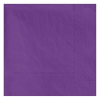 Hoffmaster 180339 Beverage Napkin, Regal Embossed, 2-Ply, 1/4 Fold, 9-1/2" Length x 9-1/2" Width, Purple (4 Packs of 250)