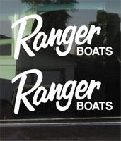 Yilooom Bumper Sticker for Cars, Trucks, Laptops - Ranger Boats Logo 10 INCH Vinyl Decal/Sticker Pair