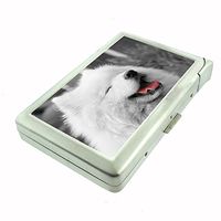 Dog Samoyed 02 Cigarette Case w Built In Lighter