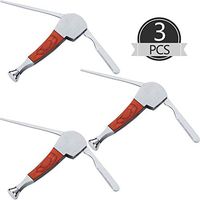 Mudder 3 Packs 3-in-1 Cleaner Tamper Tool Stainless Steel Reamers Tamper Tool Pipe Scraper Nozzle Cleaner Tamper Tool Set