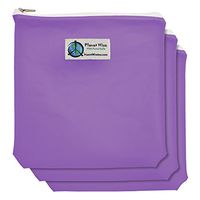 Planet Wise Tint Quart Bag - 3-Pack - Zipper (Purple)