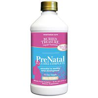 Buried Treasure Prenatal Plus DHA Complete High Potency Liquid Supplement - Non-GMO, Plant Based, High Quality, Vegetarian Safe - 16 oz