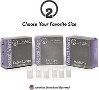 Nasal Dilator (Medium ONLY) O2 - Snoring Solution Snore Stopper Snoring Nasal Dilator Anti Snore Nose Vents Snore Aid for Better Sleep and Breathing - (4 Pairs) with Case