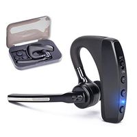 Bluetooth Headset V4.2, Hands-free Business Earpieces for Cell Phones, SHINETAO 2 HD Microphones Wireless Bluetooth Earpiece for Office/Driving, Compatible with iPhone/Samsung/Android