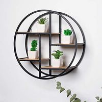 Xisheep Easter Day Home Décor ， Home Shelf Nordic Style Wrought Iron Storage Rack Ornaments Creative Wall Hanging Storage Housekeeping Organizers - Black