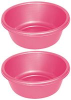 Ybm Home Round Plastic Wash Basin 1147 (2, Pink)