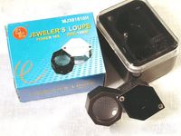 SE Foldaway 10X Jeweler's Loupe 18mm Lens Magnifier