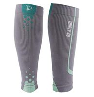 Thirty48 - "The Sock Geeks", Cp Series Calf/Shin Splint Guard Graduated Compression Sleeves-Sock; 1 Pair,Gray/Green ,Small