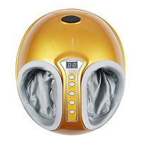 JERKEY Shiatsu Foot Massager Machine, Electric Deep Kneading Massage Calf Acupuncture Point kneading Home Heating Automatic Health Physiotherapy Instrument,Yellow