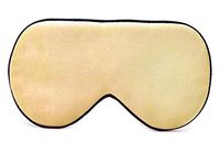 WILLBE Sleep Mask Eye Mask & Blindfold 100% Mulberry Silk with Elastic Strap and Black Back for Full Night's Sleep, Travel and Nap