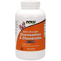 Now Supplements, Glucosamine & Chondroitin Extra Strength, Sulfate Forms, 240 Tablets