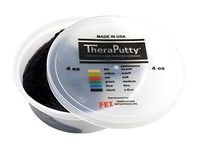 FEI 10-1468 Can-Do Theraputty Exercise Material, X-Firm, 4 oz, Black