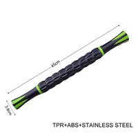 HIPPOSEUS Muscle Roller Massage Stick with M1-Wheel/Fascia Release Deep Tissue Tight Fascia Massager Trigger Point Fat Blast Pain Relief Myofascial Release for Men and Women,Black+Green