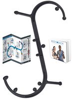 Body Back Buddy Trigger Point Back Massager with Poster, Full Body Muscle Pain Relief, Handheld Massage Stick, Massage Cane (Black)