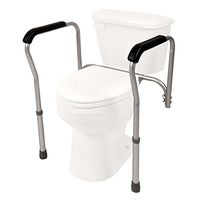 PCP Lightweight Aluminum Toilet Safety Frame, Silver Frost
