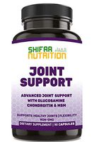 Glucosamine Chondroitin MSM Joint Pain Relief Supplement by SHIFAA NUTRITION |Supports Mobility & Cartilage | Reduces Inflammation | Pain Relief for Knees, Back, Hips | Halal | Non-GMO | 30 Servings
