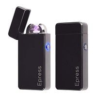 Electronic Cigarette Lighters 2 Pack, Epress Dual Arc Electric Plasma Lighter USB Rechargeable Cigarette Lighter Metal Beam Lighters