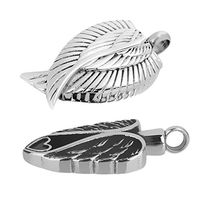 2pcs Urn Ashes Holder Memorial Cremation Pendant fit Necklace Keyring Charms Pretty Stylish Women Fashionable Comfortable Accessory Daily Style Accessories