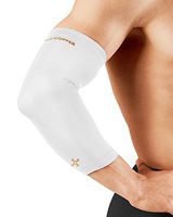 Tommie Copper Men's Recovery Vantage Elbow Sleeve, White, Medium