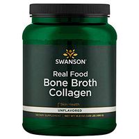 Swanson Real Food Bone Broth Collagen - Natural Flavor 16.9 oz Pwdr