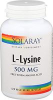 Solaray, L Lysine Free Form, 120 Capsules