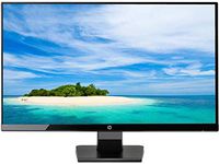 HP 27" antiglare IPS LED FHD Monitor, 1920 x 1080 Resolution, 5ms Response Time, 60Hz Refresh Rate, 10,000,000:1 Contrast Ratio, 250 cd/m² Brightness, HDMI and VGA Inputs, ENERGY STAR Certified, Black