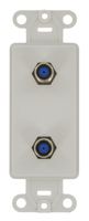 Leviton 40682-W CATV Video Decora Insert Flush Mount Jack, White