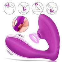 Wireless 10-Speed Vibration Wearable Toy Sucking Vibration, six Toys for Women and Men with Strong Electrical Stimulation Massage Neck, Shoulders, Back and Muscle Pain Waterproof, USB Charging