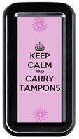 Keep Calm and Carry Tampons Funny Retro Tampon Case