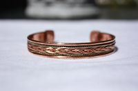 Magnetic Copper Cuff Bangle Bracelet Men Women Arthritis Pain Therapy Braided Design (3)