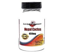 Nopal Cactus 450mg * 180 Capsules 100 % Natural - by EarhNaturalSupplements