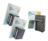 2 Pack - Replacement for Sony HDR-FX7 Battery + Charger - High Capacity Compatible with Sony NP-F970 Digital Camera Battery and Charger (6600mAh 7.4V Lithium-Ion)
