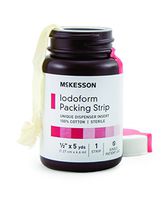 McKesson Performance Plus Iodoform Packing Strips 1/2 X5Yards Sterile Lates Free - Model 61-59245