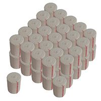 GT USA Organic Elastic Bandage Wrap (3" Wide, 50 Pack) | Hook & Loop Fasteners at Both Ends | Latex Free | Hypoallergenic Compression Roll for Sprains & Injuries