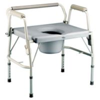 FG111351CA - Deluxe Bariatric Drop-Arm Commode, Assembled, Grey