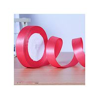 22Meters/Roll 20Mm 2Cm Silk Satin Ribbons Baby Shower Birthday Party Wedding Engagement Christmas Halloween Gift Wrapping Ribbon,Watermelon