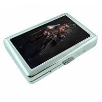 Sexy Pirate Pin Up Girl Silver Cigarette Case S11 Smoking Metal Wallet Id Holder 4" X 2.75"