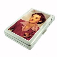 Bette Davis Color Portrait Double-Sided Cigarette Case with lighter, ID Holder, and Wallet D-228