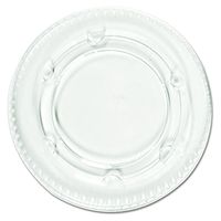 Boardwalk YLS2FR Crystal-Clear Portion Cup Lids, Fits 1.5-2.5oz Cups (Case of 2400)