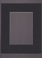 20x24 Black Picture Mats with White Core Bevel Cut for 16x20 Pictures
