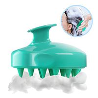 Verigle Hair Scalp Massager Shampoo Brush-1 Pack Silicon Soft Comb for Men Women Kids Pet, Perfect for Home Work Holiday, Green