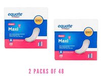Equate Pads Super Multipack 48 count (2 packs of 48)