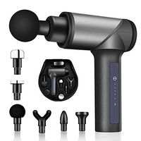 Muscle Massager Gun Deep Tissue Percussion Handheld Electric Sports Drill Massager,Super Quiet for Professional Athletes Muscle Recovery,with Powerful 6 Massage Heads