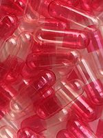 Empty Gelatin Capsules Size 4 Pink (Translucent Pink/Clear) (100)