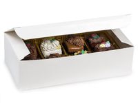 1 Pc Candy Boxes - 1 lb White Gloss Candy Box 7x3-3/8x2" - (2 Packs; 100 Per Pack) - Wraps-CBW2
