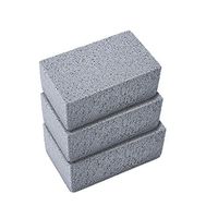 BBQ Cleaning Stone, Grill Griddle Cleaning Brick Block De-Scaling Grill Stone Cleaner Removes Rust Grease Residues Stains & De-Scales for All Homes (Gray)